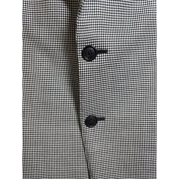Ermenegildo Zegna Men's Wool Herringbone Black‎ White Blazer Luxury Jacket 50 - Picture 6 of 13